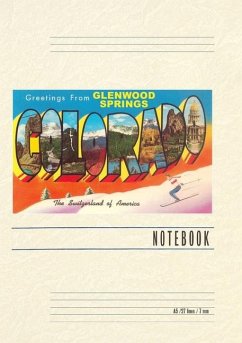 Vintage Lined Notebook Greetings from Glenwood Springs, Colorado