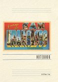 Vintage Lined Notebook Greetings from San Francisco, California