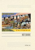 Vintage Lined Notebook Greetings from Laguna Beach, California
