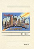 Vintage Lined Notebook Greetings from Chicago, Illinois