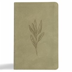 CSB Thinline Bible, Digital Study Edition, Sage Suedesoft Leathertouch - Csb Bibles By Holman