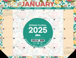 Spring Floral 2025 22 X 17 Large Monthly Deskpad - Willow Creek Press