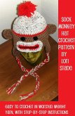 Sock Monkey Hat Crochet Pattern for Adults and Teens (eBook, ePUB)