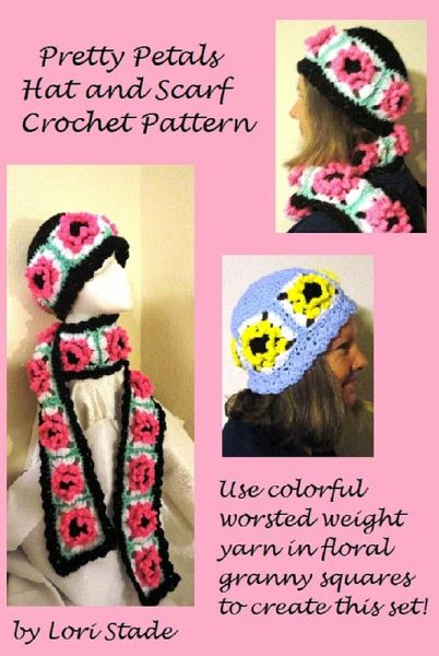 Pretty Petals Hat & Scarf Crochet Pattern (eBook, ePUB)