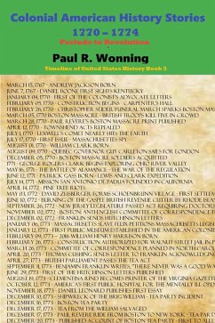 Cover Colonial American History Stories - 1770 - 1774 (Timeline of United States History, #5) (eBook, ePUB)