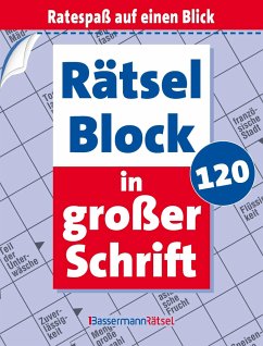 Rätselblock in großer Schrift 120 (5 Exemplare à 2,99 EUR) - Krüger, Eberhard