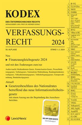 KODEX Verfassungsrecht 2024 - inkl. App KODEX Verfassungsrecht 2024 - inkl. App