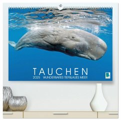 Tauchen: Wunderbares tiefblaues Meer (hochwertiger Premium Wandkalender 2025 DIN A2 quer), Kunstdruck in Hochglanz - Calvendo