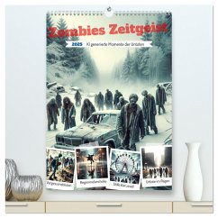 Zombies Zeitgeist - KI generierte Momente der Untoten (hochwertiger Premium Wandkalender 2025 DIN A2 hoch), Kunstdruck in Hochglanz