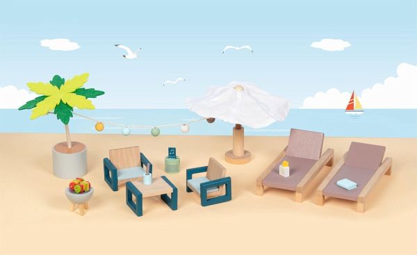 Goki 51476 - Outdoor Möbel Set Mallorca