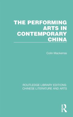 Cover The Performing Arts in Contemporary China