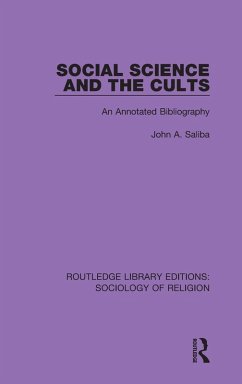 Cover Social Science and the Cults