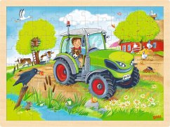 Cover Goki 57326 - Einlegepuzzle Traktor