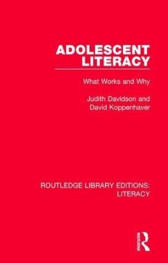 Adolescent Literacy - Davidson, Judith; Koppenhaver, David