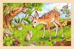 Goki 57325 - Einlegepuzzle Rehkitz