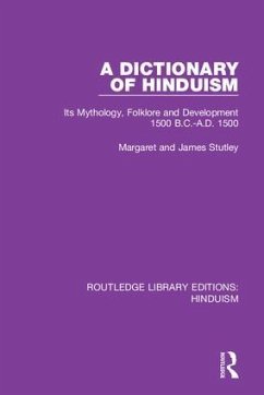 A Dictionary of Hinduism - Stutley, Margaret And James