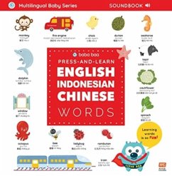 Cover Press-and-Learn English Indonesian Chinese Words Sound Book