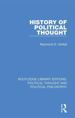 History of Political Thought - Gettell, Raymond G