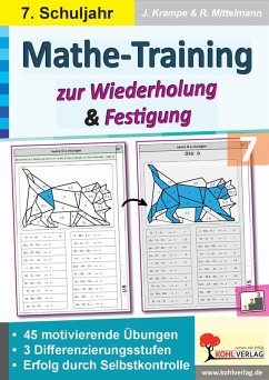 Cover Mathe-Training zur Wiederholung und Festigung / Klasse 7 (eBook, PDF)