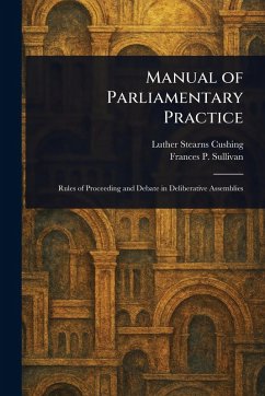Cover Manual of Parliamentary Practice
