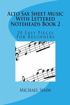 Cover Alto Sax Sheet Music With Lettered Noteheads Book 2 (eBook, ePUB)