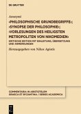 ¿Philosophische Grundbegriffe¿; ¿Synopse der Philosophie¿; ¿Vorlesungen des heiligsten Metropoliten von Nikomedien¿