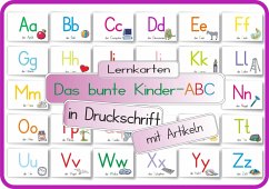 Cover Das bunte Kinder-ABC in Druckschrift mit Artikeln