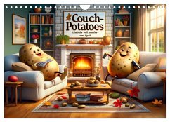 Couch Potatoes: Ein Jahr voll Komfort und Spaß (Wandkalender 2025 DIN A4 quer), CALVENDO Monatskalender - Calvendo;artefacti