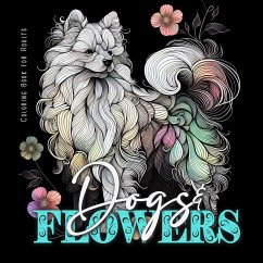 Dogs and Flowers Coloring Book for Adults - Publishing, Monsoon;Grafik, Musterstück