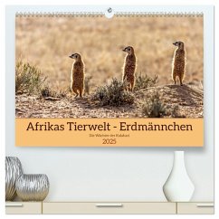 Afrikas Tierwelt - Erdmännchen (hochwertiger Premium Wandkalender 2025 DIN A2 quer), Kunstdruck in Hochglanz - Calvendo;Voß, Michael