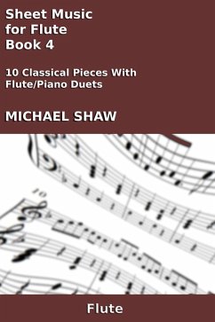 Cover Sheet Music for Flute - Book 4 (Woodwind And Piano Duets Sheet Music, #16) (eBook, ePUB)