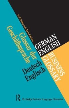 German/English Business Glossary - Hartley, Paul; Robins, Gertrud