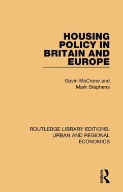 Housing Policy in Britain and Europe - Mccrone, Gavin; Stephens, Mark