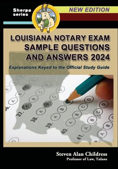 Louisiana Notary Exam Sample Questions and Answers 2024 - Childress, Steven Alan