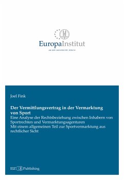 Der Vermittlungsvertrag in der Vermarktung von Sport (eBook, PDF) - Fink, Joel