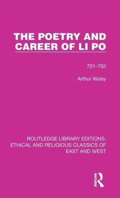 The Poetry and Career of Li Po - Waley, Arthur