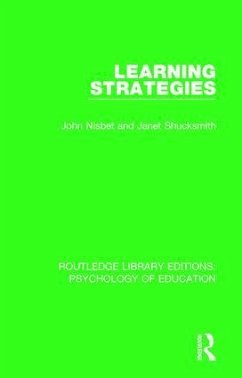 Learning Strategies - Nisbet, John; Shucksmith, Janet