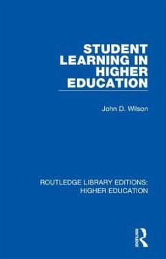 Student Learning in Higher Education - Wilson, John D