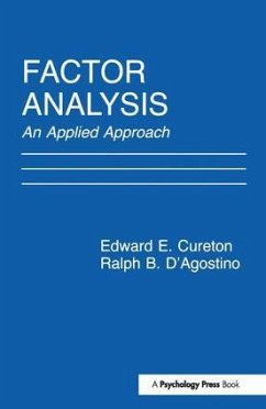Factor Analysis - Cureton, Edward E; D'Agostino, Ralph B