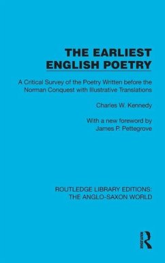 The Earliest English Poetry - Kennedy, Charles W