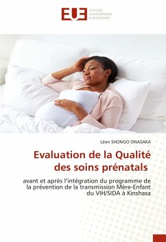 Cover Evaluation de la Qualité des soins prénatals