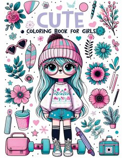 Cover Cute Coloring Book For Girls