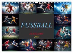 Fussball - Zweikampf (Wandkalender 2025 DIN A3 quer), CALVENDO Monatskalender