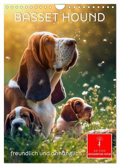 Basset Hound - freundlich und anhänglich (Wandkalender 2025 DIN A4 hoch), CALVENDO Monatskalender