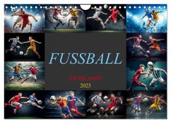 Fussball - Zweikampf (Wandkalender 2025 DIN A4 quer), CALVENDO Monatskalender