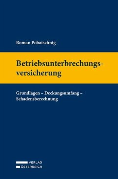 Betriebsunterbrechungsversicherung - Pobatschnig, Roman