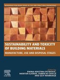 Sustainability and Toxicity of Building Materials (eBook, ePUB)