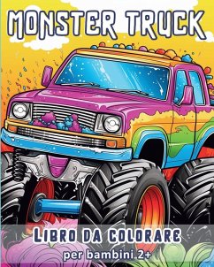 Cover Monster Truck - Libro da colorare per bambini 2+