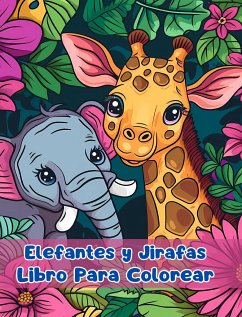 Libro Para Colorear de Elefantes y Jirafas - Sauseda, Sancha