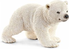 Cover Schleich 14708 - Wild Life, Eisbärjunges, Eisbär, Tierfigur, Länge: 6,5 cm